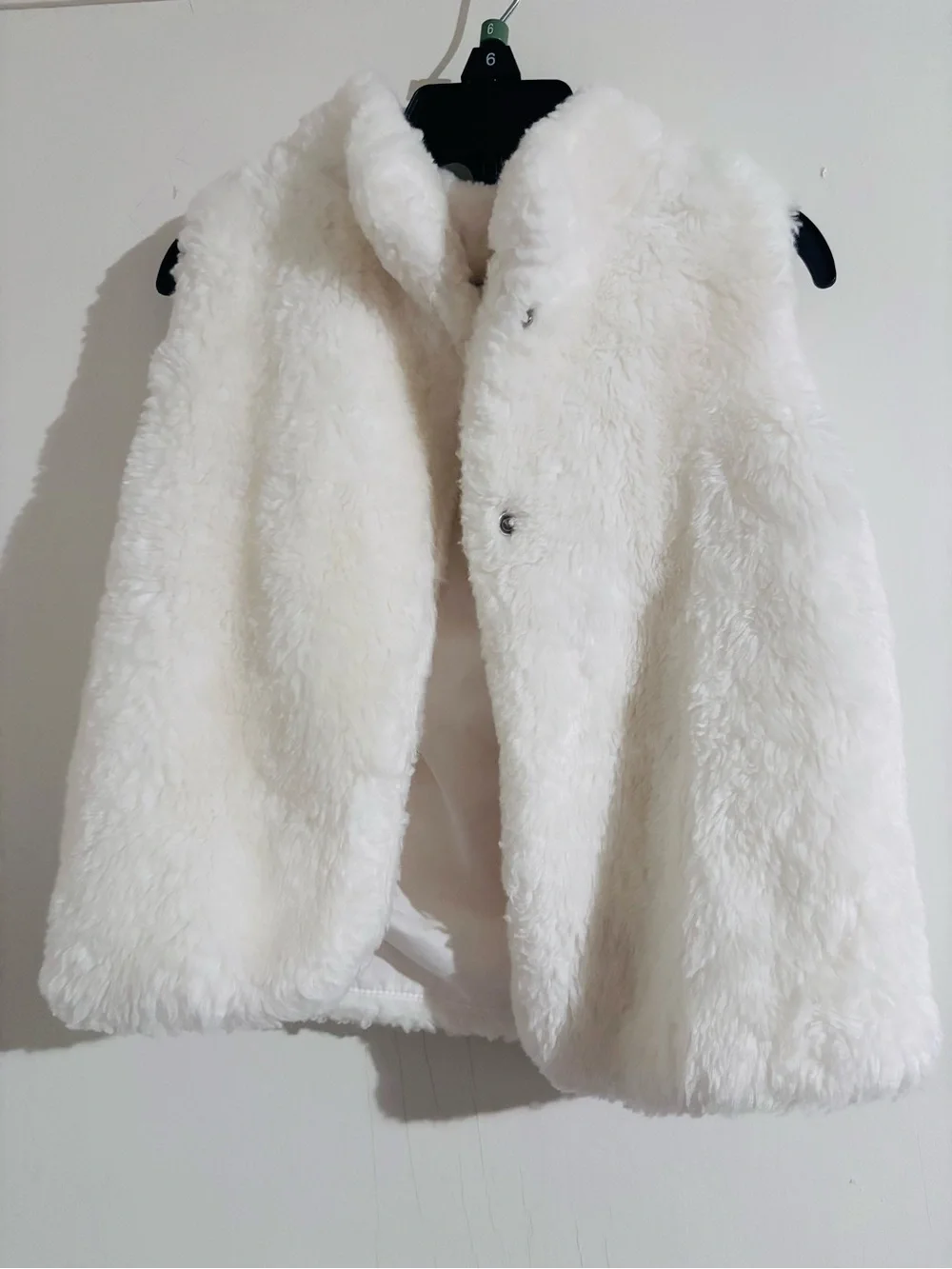 Carter's Plush Faux-Fur Vest in White
